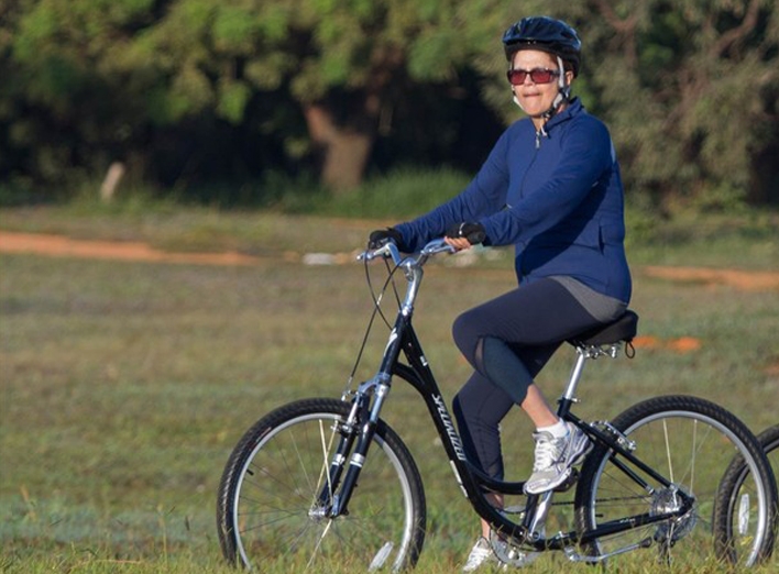 Presidente Dilma adota a bicicleta