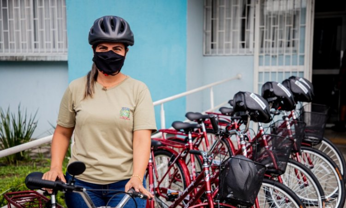 BICICLETAS AGILIZAM AÇÕES DE AGENTES COMUNITÁRIOS DE SAÚDE EM PARANAGUÁ